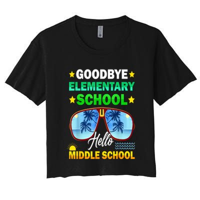 Goodbye Elementary School On My Way To Middle School Crop Top