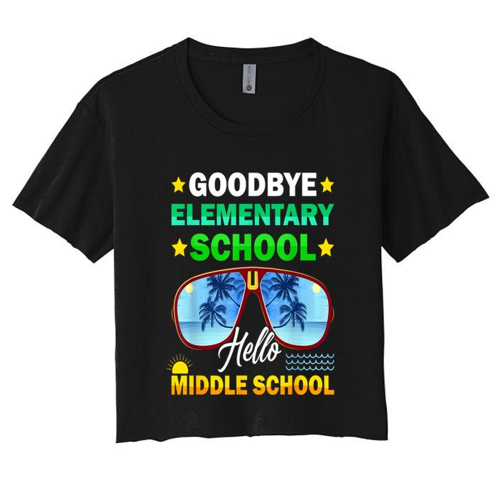 Goodbye Elementary School On My Way To Middle School Crop Top
