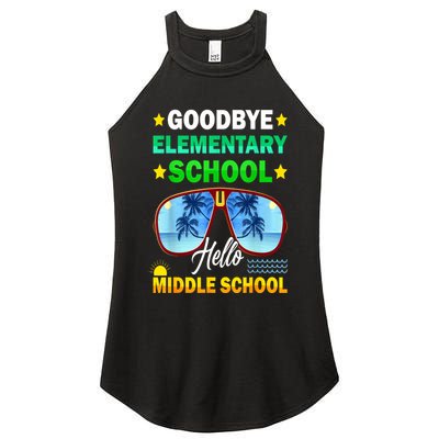 Goodbye Elementary School On My Way To Middle School Women's Perfect Tri Rocker Tank