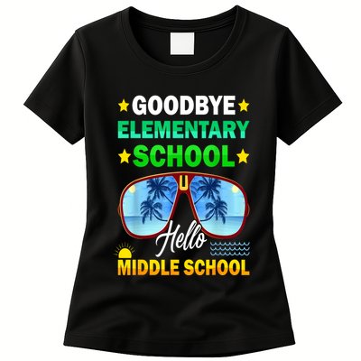 Goodbye Elementary School On My Way To Middle School Womens T-Shirt