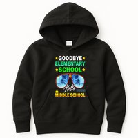 Goodbye Elementary School On My Way To Middle School Kids Hoodie