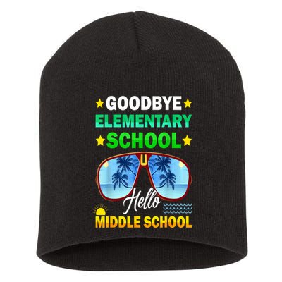 Goodbye Elementary School On My Way To Middle School Short Acrylic Beanie