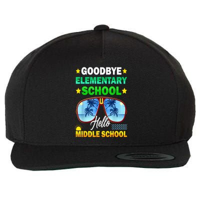 Goodbye Elementary School On My Way To Middle School Wool Snapback Cap