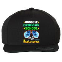 Goodbye Elementary School On My Way To Middle School Wool Snapback Cap