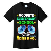 Goodbye Elementary School On My Way To Middle School Kids T-Shirt