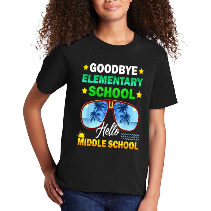 Goodbye Elementary School On My Way To Middle School Kids T-Shirt