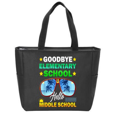 Goodbye Elementary School On My Way To Middle School Zip Tote Bag
