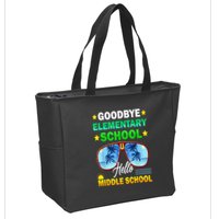Goodbye Elementary School On My Way To Middle School Zip Tote Bag