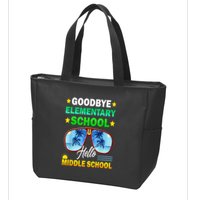Goodbye Elementary School On My Way To Middle School Zip Tote Bag