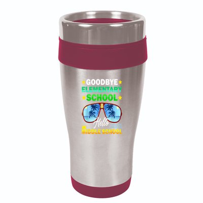 Goodbye Elementary School On My Way To Middle School 16oz Travel Tumbler