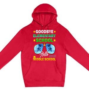 Goodbye Elementary School On My Way To Middle School Premium Pullover Hoodie