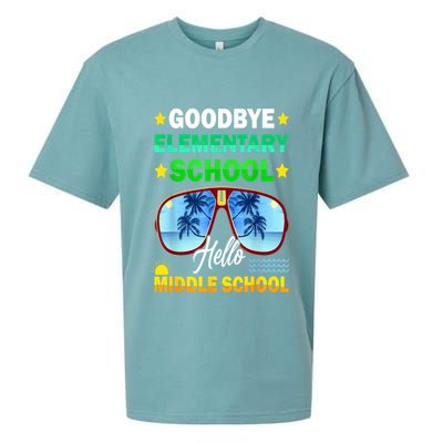 Goodbye Elementary School On My Way To Middle School Sueded Cloud Jersey T-Shirt