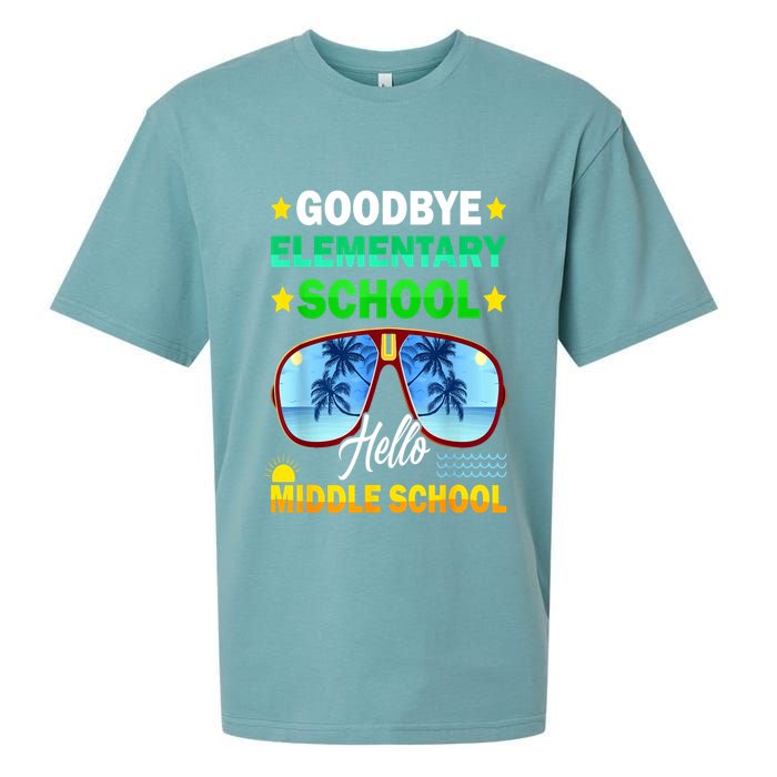 Goodbye Elementary School On My Way To Middle School Sueded Cloud Jersey T-Shirt