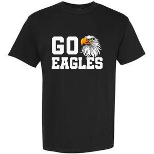 Go Eagles School Team Spirit Dress Up Day Eagle Mascot Garment-Dyed Heavyweight T-Shirt