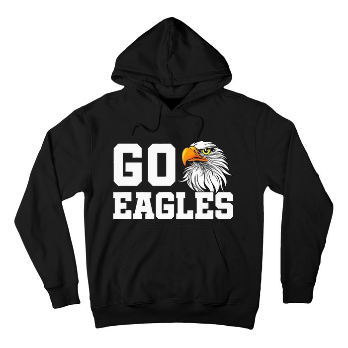 Go Eagles School Team Spirit Dress Up Day Eagle Mascot Hoodie