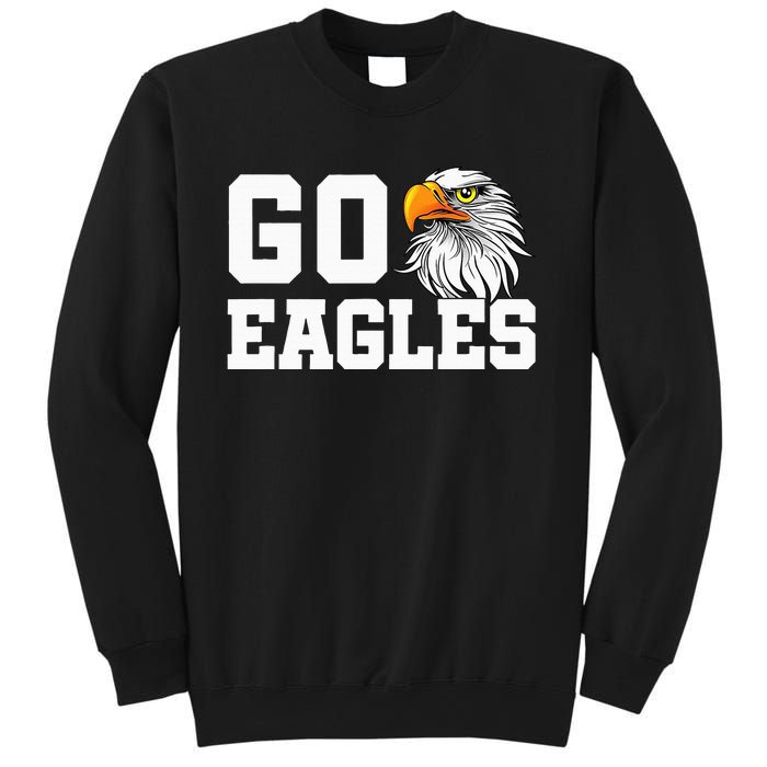 Go Eagles School Team Spirit Dress Up Day Eagle Mascot Sweatshirt