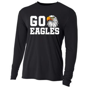 Go Eagles School Team Spirit Dress Up Day Eagle Mascot Cooling Performance Long Sleeve Crew