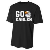 Go Eagles School Team Spirit Dress Up Day Eagle Mascot Performance Sprint T-Shirt