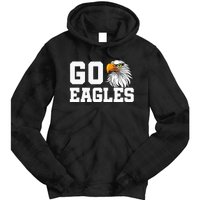 Go Eagles School Team Spirit Dress Up Day Eagle Mascot Tie Dye Hoodie