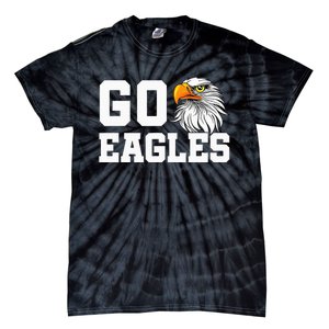 Go Eagles School Team Spirit Dress Up Day Eagle Mascot Tie-Dye T-Shirt