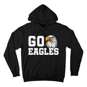 Go Eagles School Team Spirit Dress Up Day Eagle Mascot Tall Hoodie