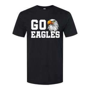 Go Eagles School Team Spirit Dress Up Day Eagle Mascot Softstyle CVC T-Shirt