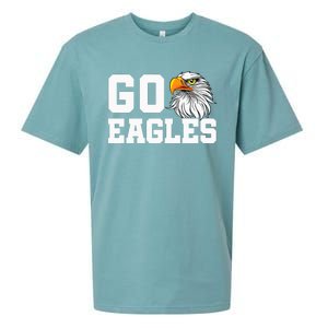 Go Eagles School Team Spirit Dress Up Day Eagle Mascot Sueded Cloud Jersey T-Shirt