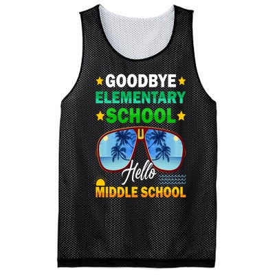 Goodbye Elementary School On My Way To Middle School Mesh Reversible Basketball Jersey Tank