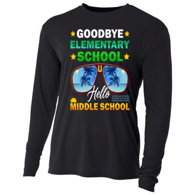 Goodbye Elementary School On My Way To Middle School Cooling Performance Long Sleeve Crew