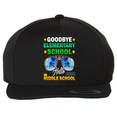 Goodbye Elementary School On My Way To Middle School Wool Snapback Cap