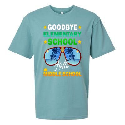 Goodbye Elementary School On My Way To Middle School Sueded Cloud Jersey T-Shirt