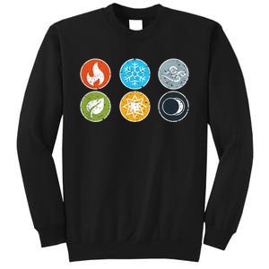 Gloomhaven Elements Symbol Fire Ice Air Earth Light Dark Sweatshirt