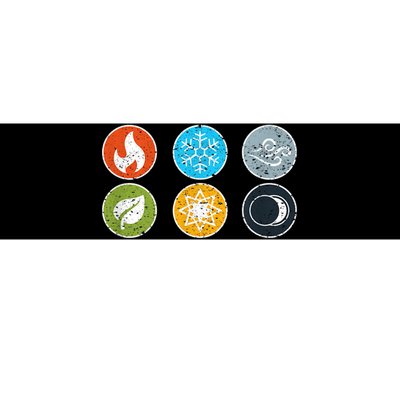 Gloomhaven Elements Symbol Fire Ice Air Earth Light Dark Bumper Sticker