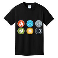 Gloomhaven Elements Symbol Fire Ice Air Earth Light Dark Kids T-Shirt