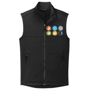 Gloomhaven Elements Symbol Fire Ice Air Earth Light Dark Collective Smooth Fleece Vest