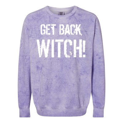 Get Back, Witch! Halloween Colorblast Crewneck Sweatshirt