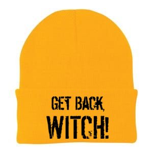 Get Back, Witch! Halloween Knit Cap Winter Beanie