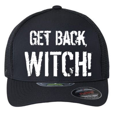 Get Back, Witch! Halloween Flexfit Unipanel Trucker Cap