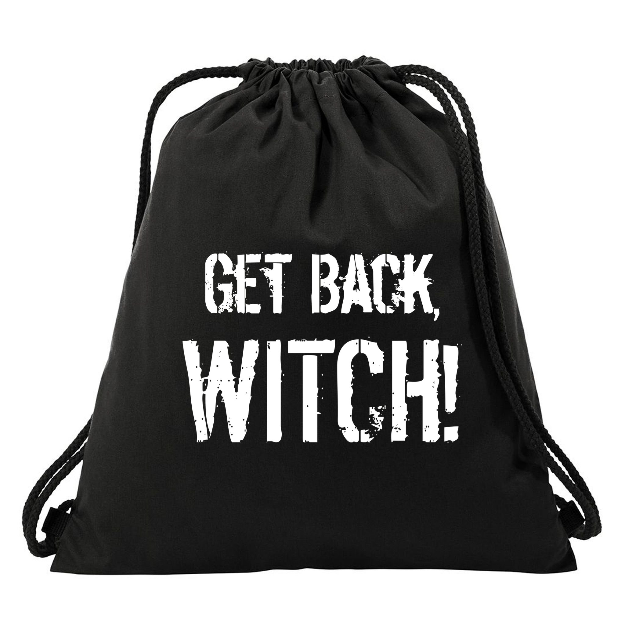 Get Back, Witch! Halloween Drawstring Bag