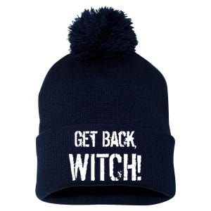 Get Back, Witch! Halloween Pom Pom 12in Knit Beanie