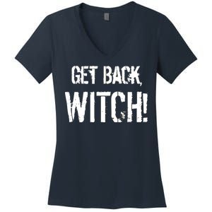 Get Back, Witch! Halloween Women's V-Neck T-Shirt