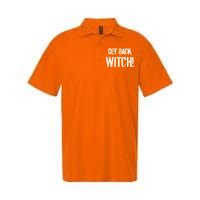 Get Back, Witch! Halloween Softstyle Adult Sport Polo