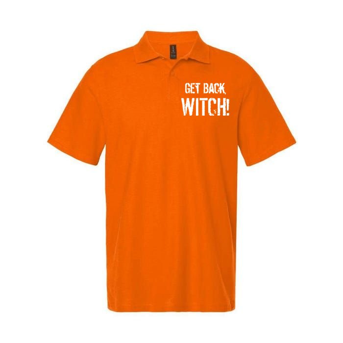 Get Back, Witch! Halloween Softstyle Adult Sport Polo