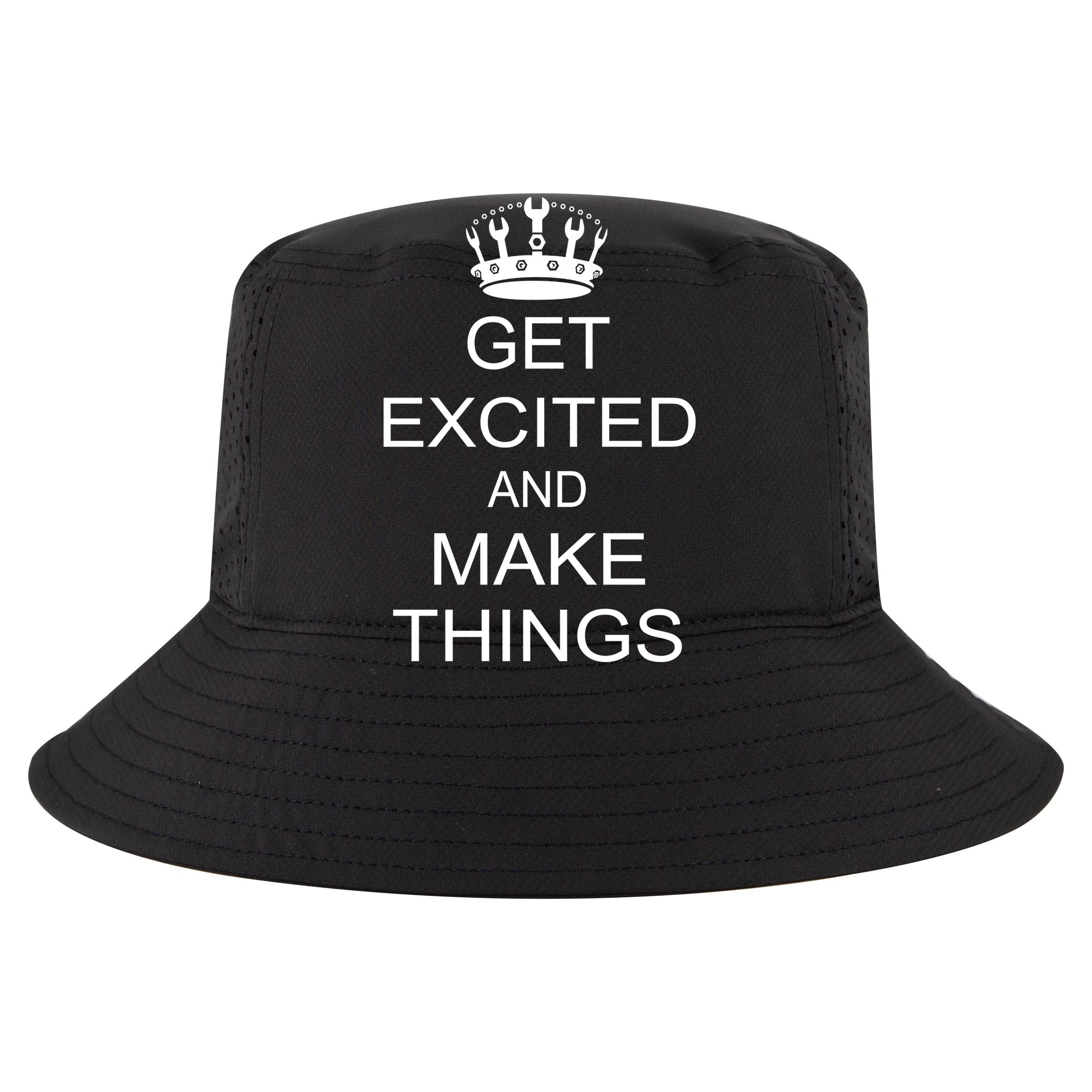 Get Excited and Make Things Cropped Pullover Crew
