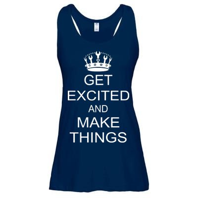 Get Excited and Make Things Ladies Essential Flowy Tank