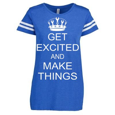 Get Excited and Make Things Enza Ladies Jersey Football T-Shirt