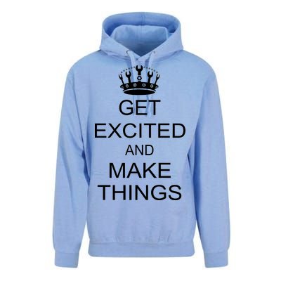 Get Excited and Make Things Unisex Surf Hoodie