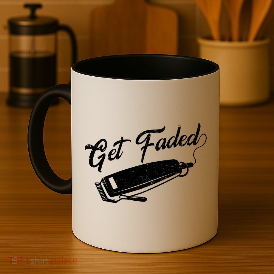 Get Faded Barber Razor Mug