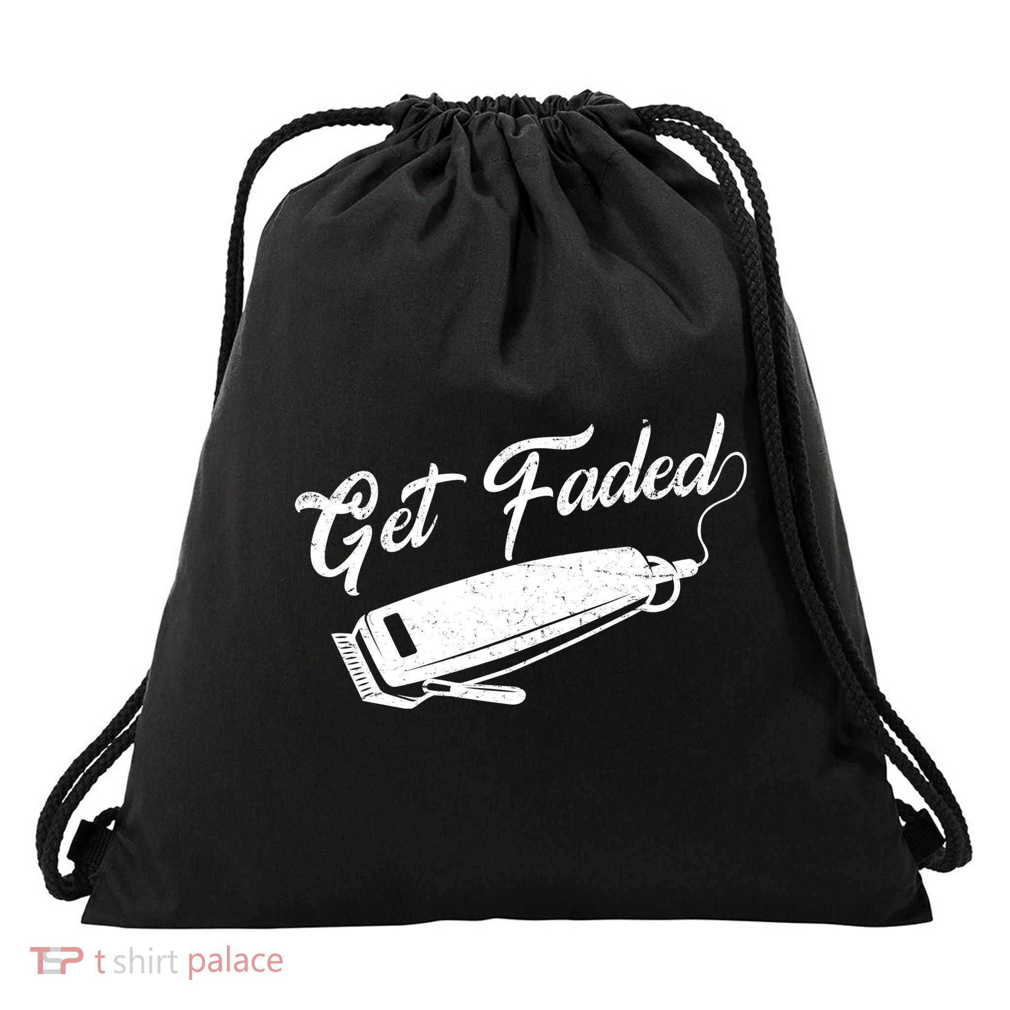 Get Faded Barber Razor Drawstring Bag