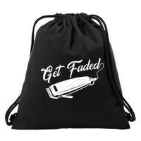 Get Faded Barber Razor Drawstring Bag